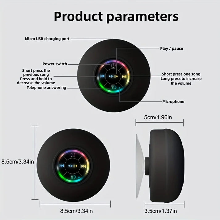 BathBeats™ Waterproof Bluetooth Speaker